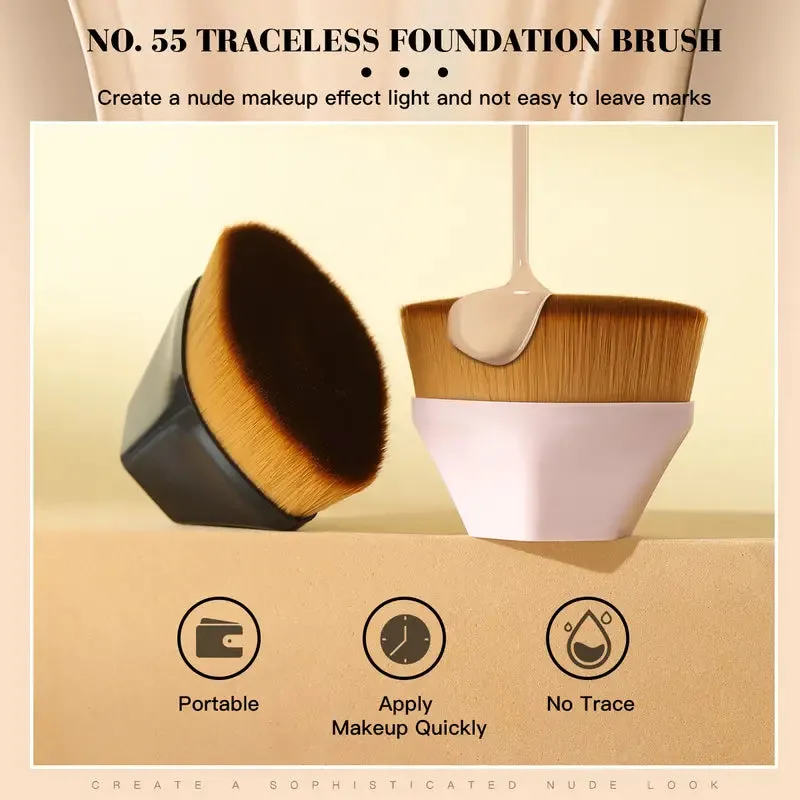 2-Pack: Liquid Foundation Makeup Brushes