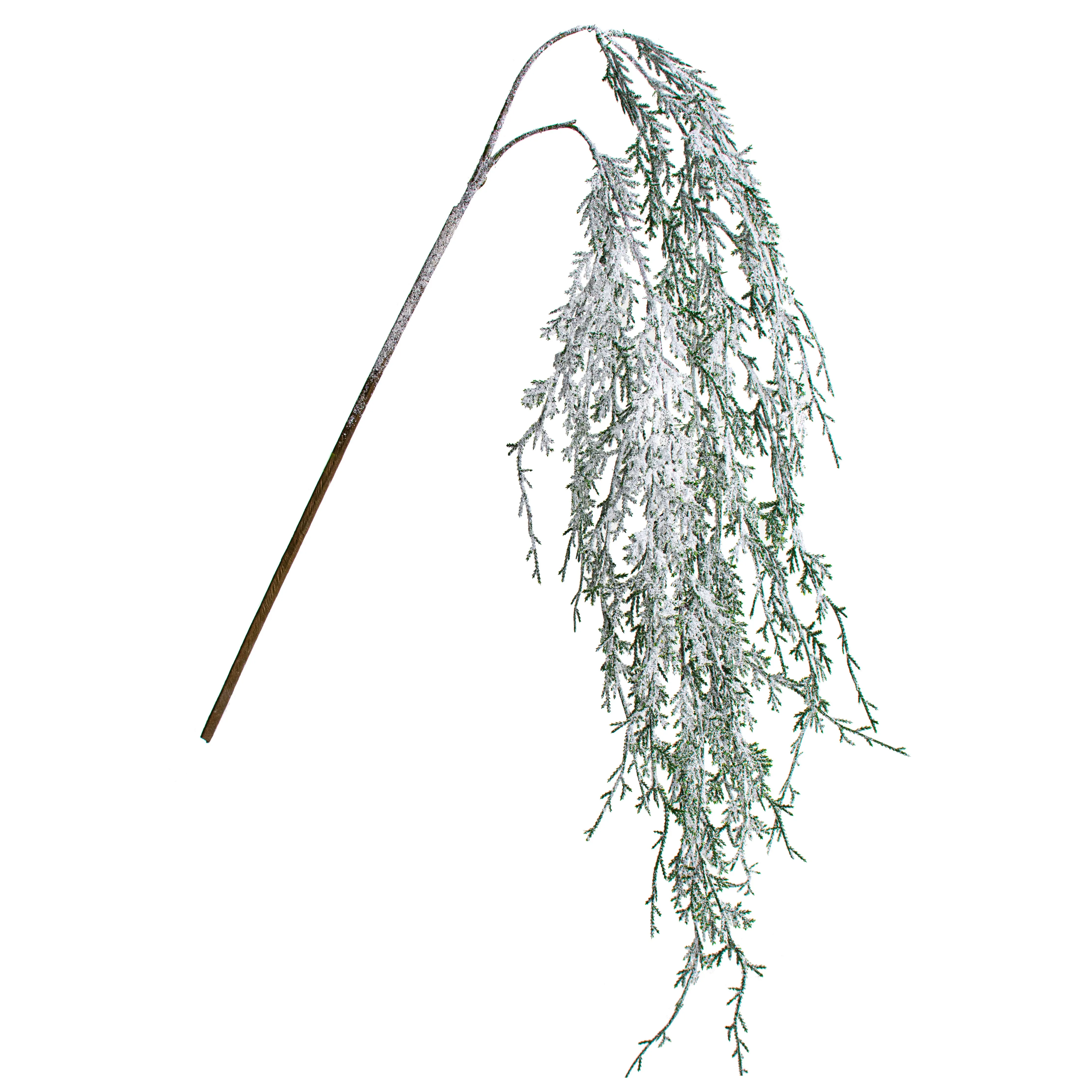 44" Hanging Cedar Snow Spray