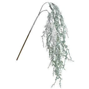 44" Hanging Cedar Snow Spray