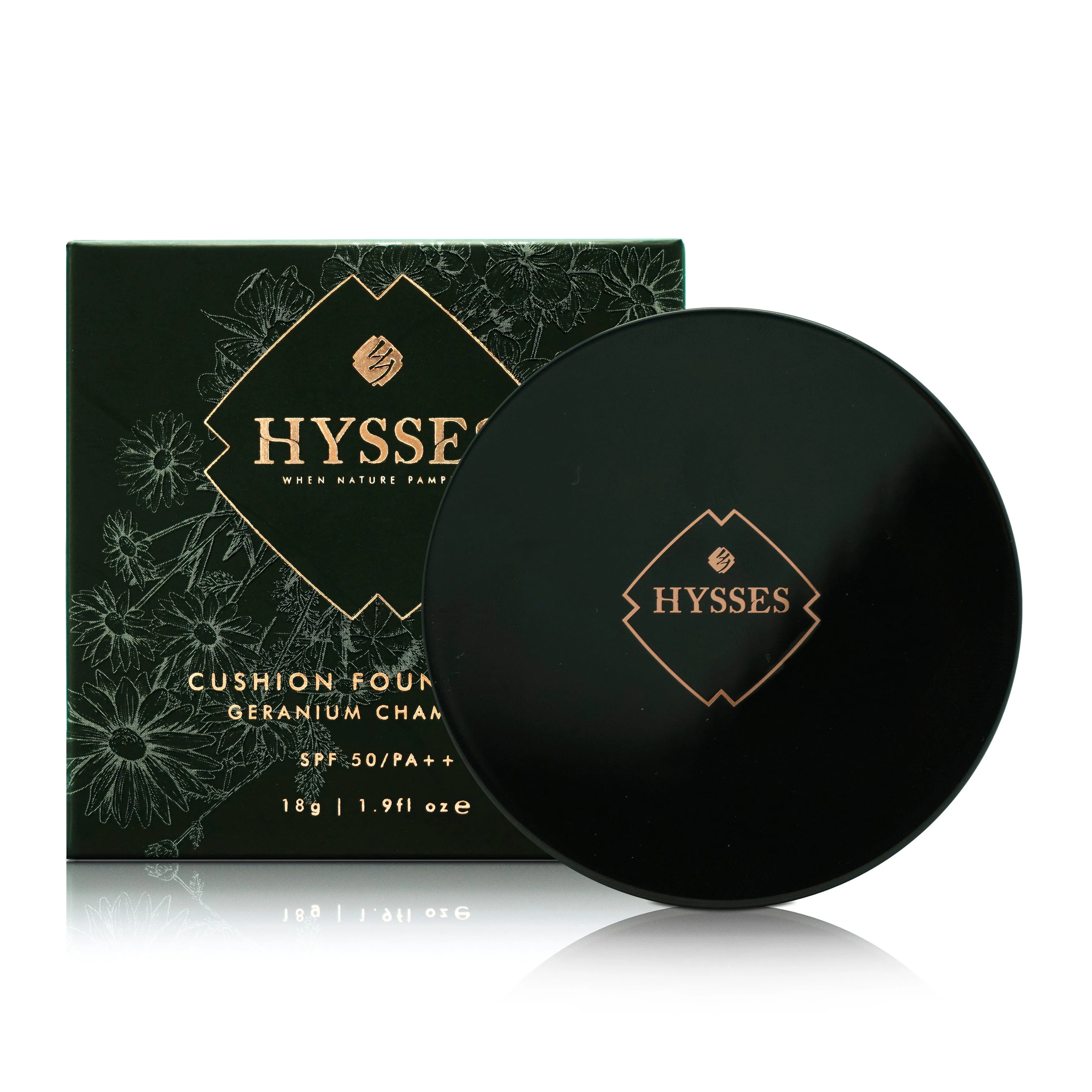 Absolute Coverage Cushion Foundation Geranium Chamomile Broad Spectrum SPF50/PA  , Beige 15G
