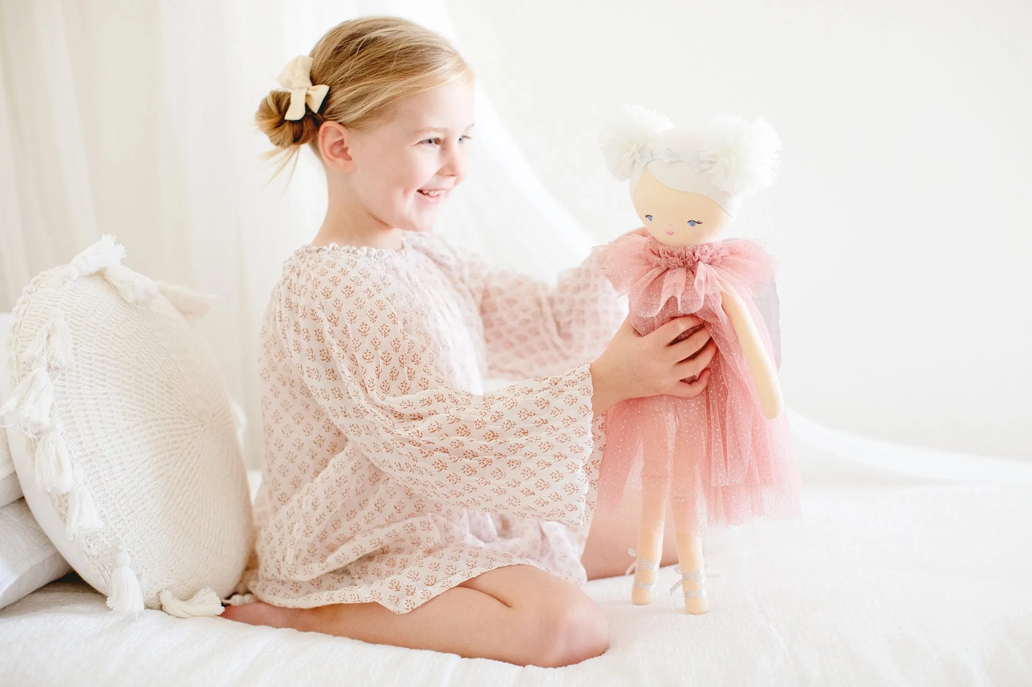 Alimrose Ava Angel Doll Blush Silver