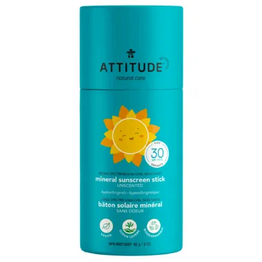 Attitude Mineral Sunscreen Stick - Kids Unscented
