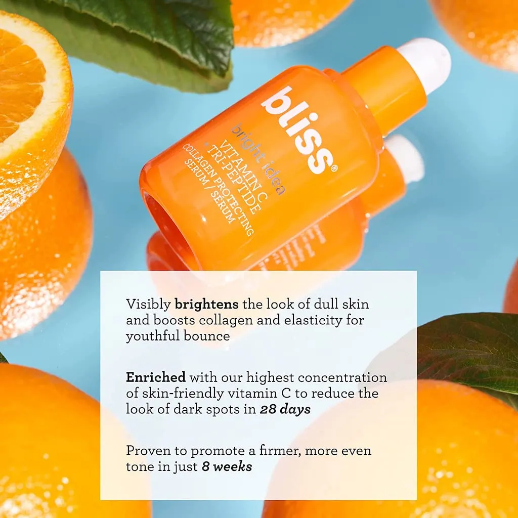 BLISS BRIGHT IDEA VITAMIN C   TRI-PEPTIDE BRIGHTENING SERUM