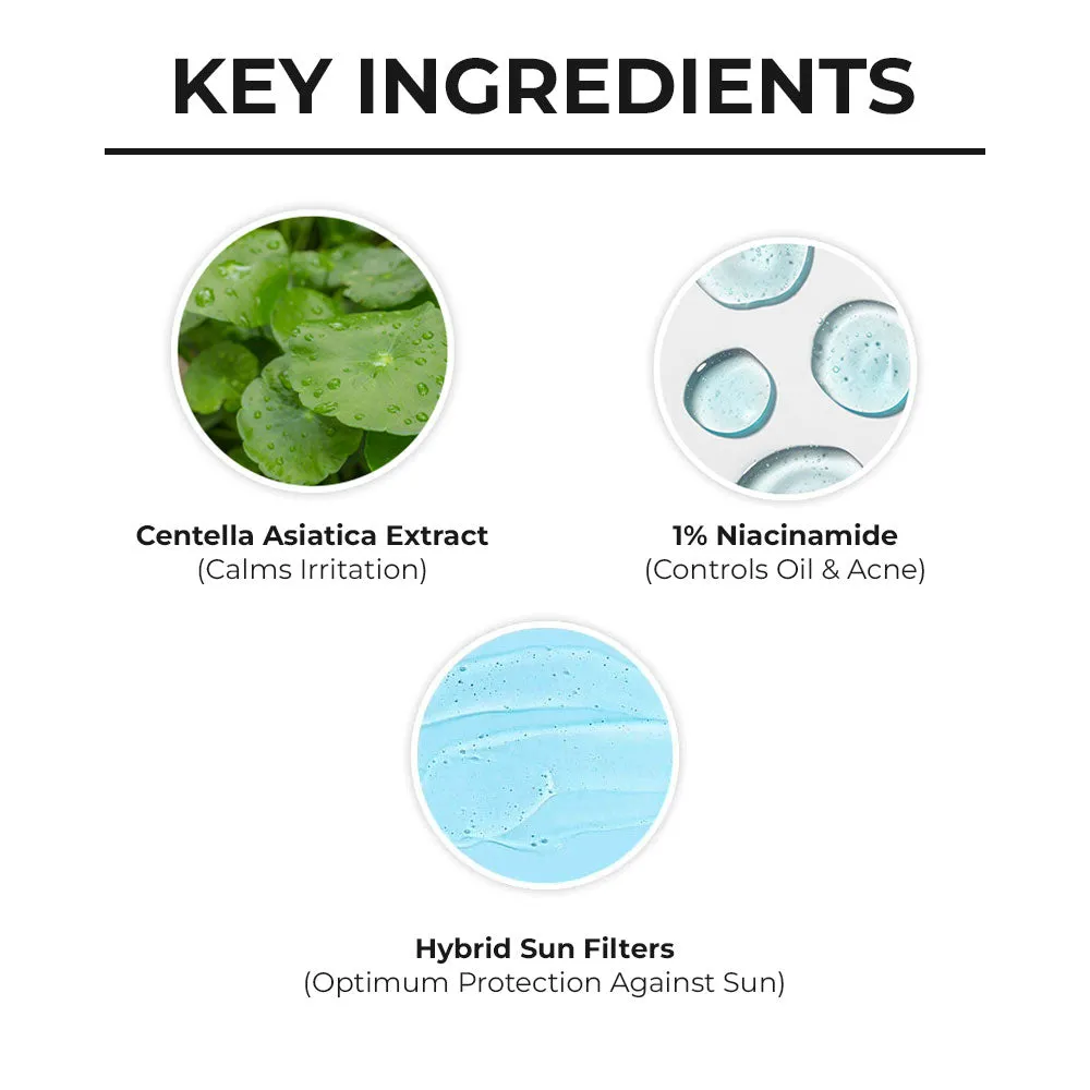 Centella & Niacinamide Sunscreen - 50g (Pack of 2)