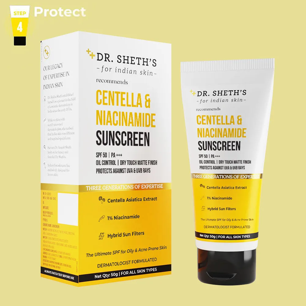 Centella & Niacinamide Sunscreen - 50g (Pack of 2)