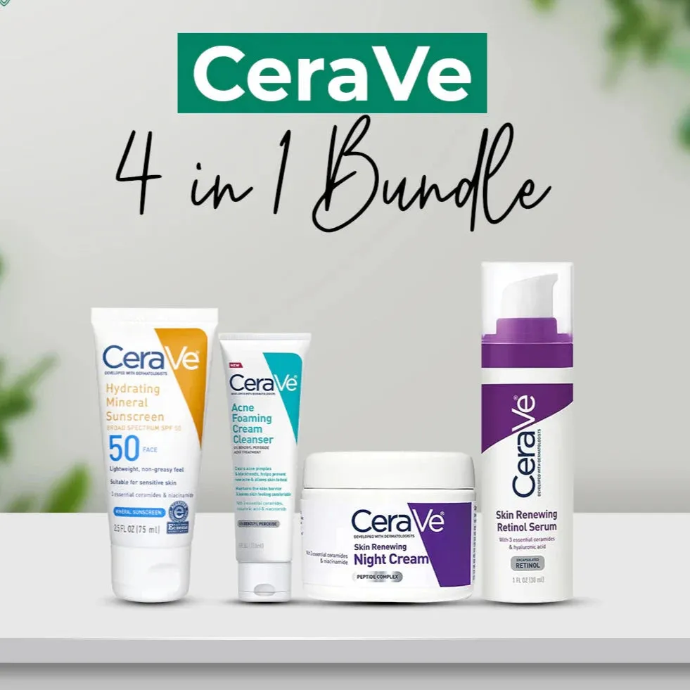 CeraVe 4 in 1 Skincare Bundle (FREE DELIVERY 🚚)