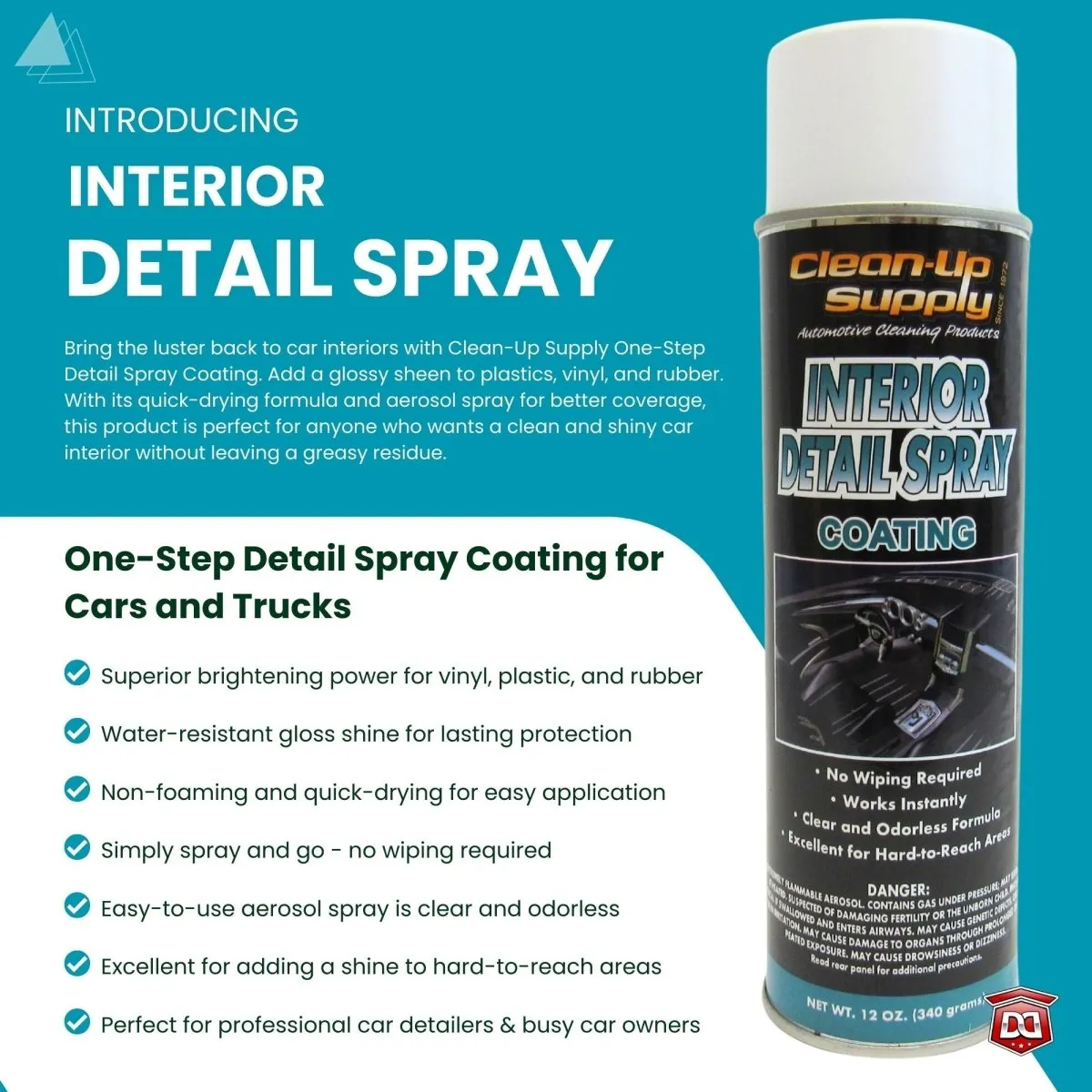 Clean-Up Supply Interior Detail Spray Coating