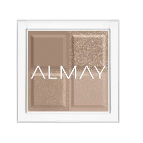 Eyeshadow Palette by Almay, Longlasting Eye Makeup, Single Shade Eye Color in Matte, Metallic, Satin and Glitter Finish, Hypoallergenic, 130 The World Is My Oyster, 0.1 Oz