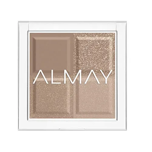 Eyeshadow Palette by Almay, Longlasting Eye Makeup, Single Shade Eye Color in Matte, Metallic, Satin and Glitter Finish, Hypoallergenic, 130 The World Is My Oyster, 0.1 Oz