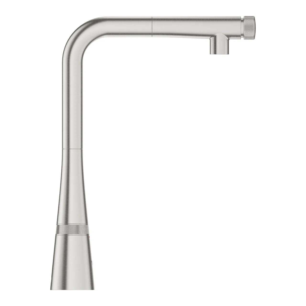 Grohe Zedra Smartcontrol L-Spout Sink Mixer in Stainless Steel Finish