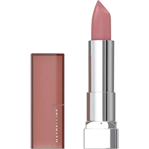 Maybelline Color Sensational Lipstick, Lip Makeup, Matte Finish, Hydrating Lipstick, Nude, Pink, Red, Plum Lip Color, Toasted Truffle, 0.15 oz; (Packaging May Vary)