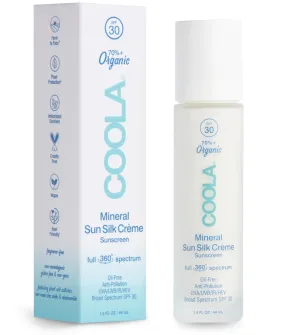 Mineral Sun Silk Crème Organic Face Sunscreen SPF 30