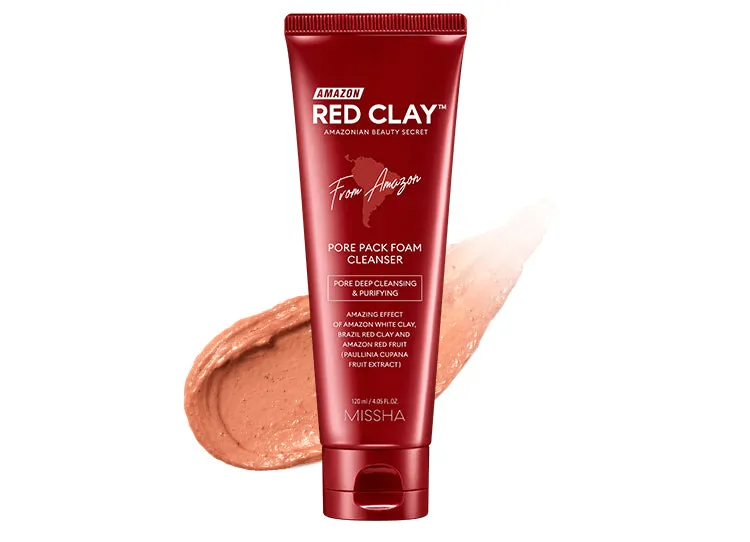 MISSHA Amazon Red Clay Pore Pack Foam Cleanser 120ml