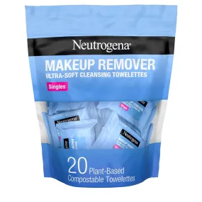 Neutrogena Individually Wrapped Daily Makeup Remover Wipes , 20 Count