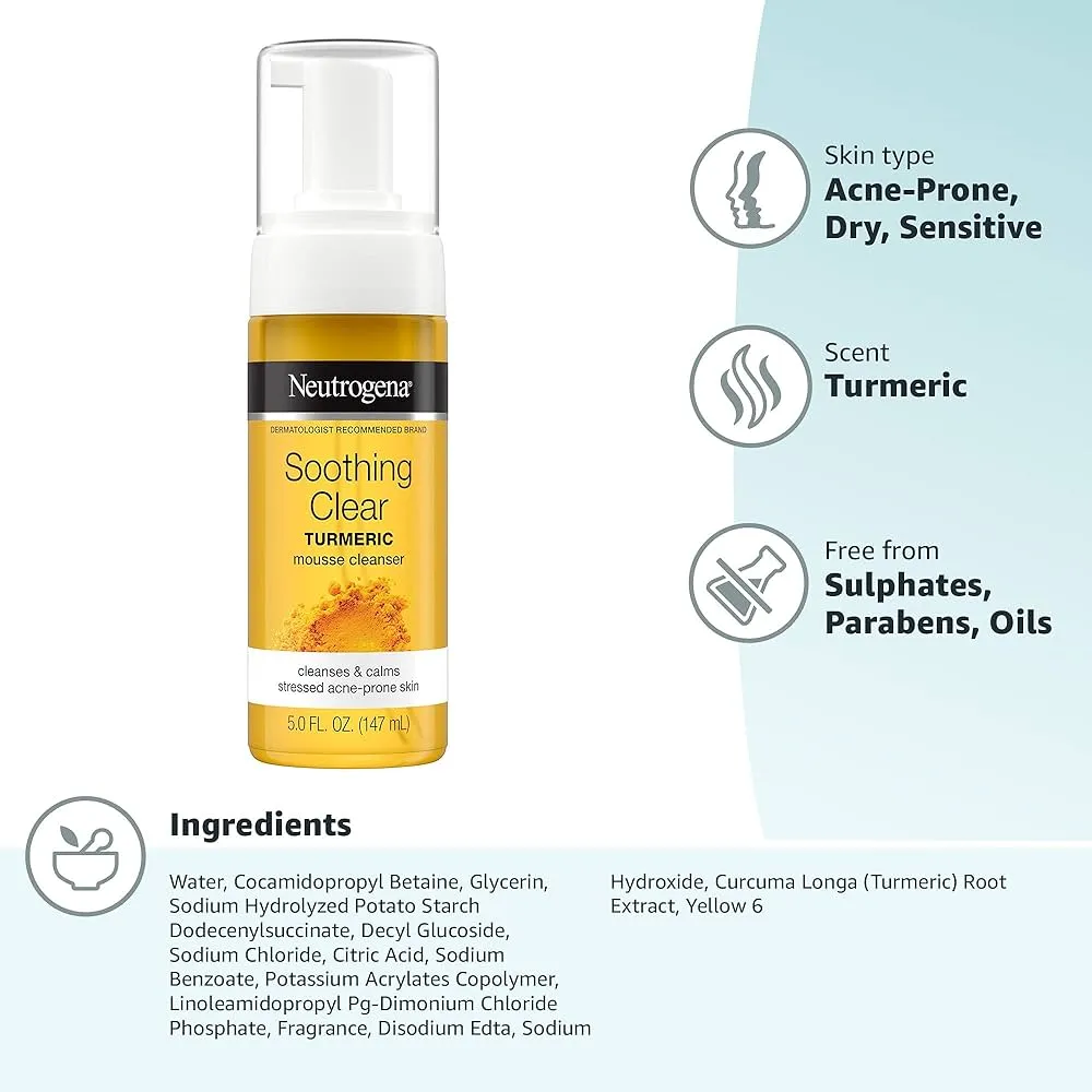 Neutrogena soothing clear Mousse Cleanser