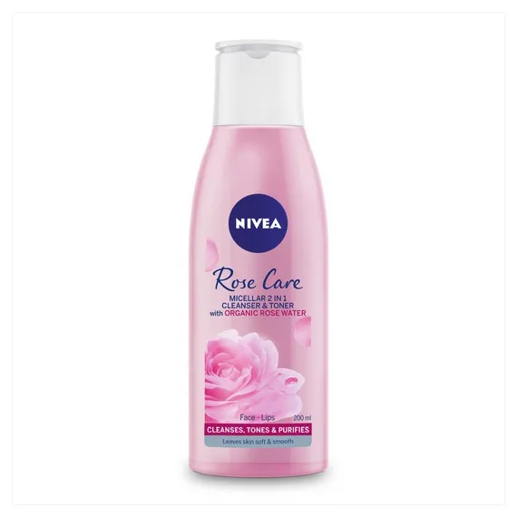 NIVEA Rose Care Micellar 2 in 1 Cleanser & Toner 200ml
