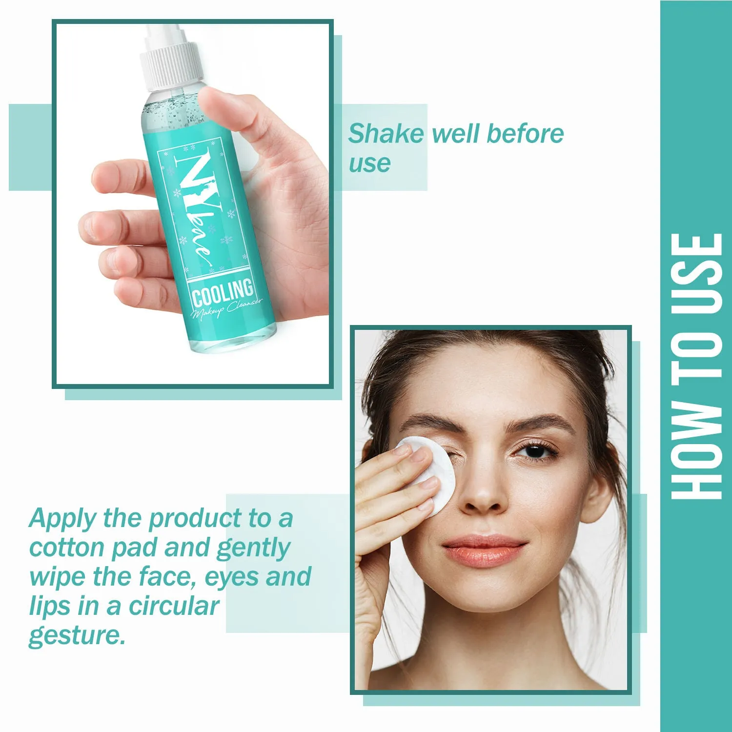 NY Bae Cooling Makeup Cleanser | Instant Cooling Effect | Nourishing | Removes Makeup | Enriched With Tea Tree, Neem & Aloe Vera (120 ml)