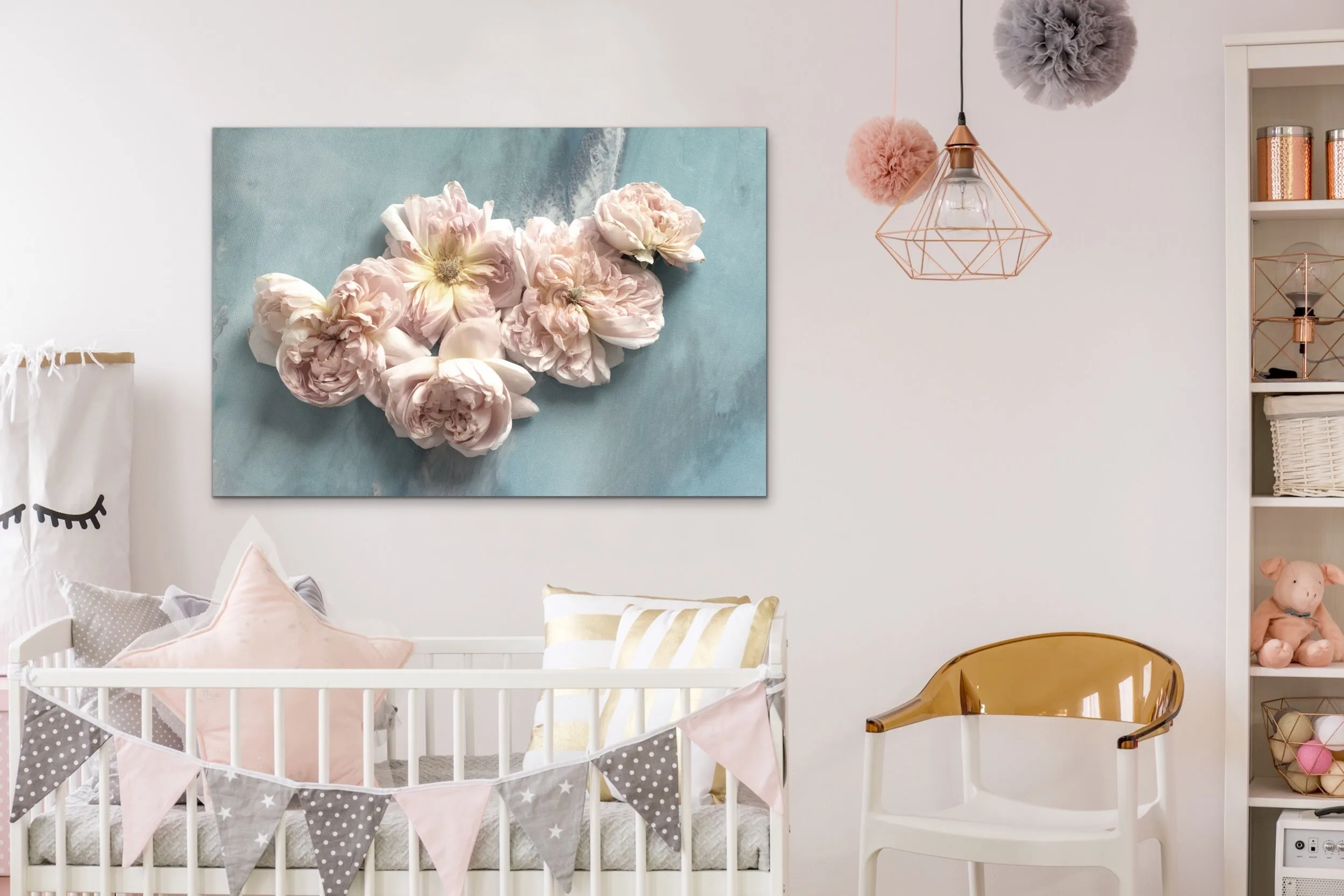 Rose Art Pastel. Soft Neutral Floral Artwork. Limited Edition Print