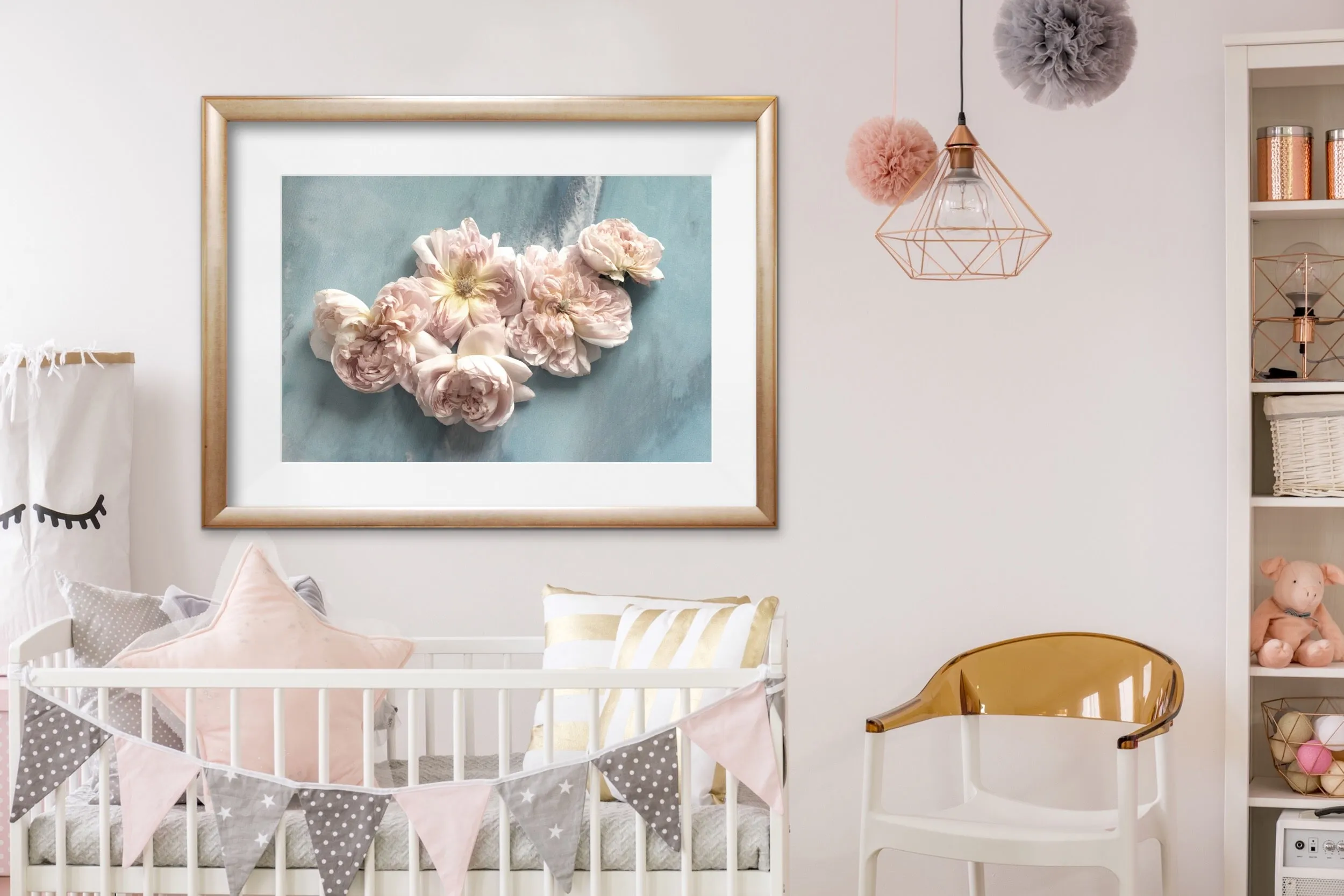 Rose Art Pastel. Soft Neutral Floral Artwork. Limited Edition Print