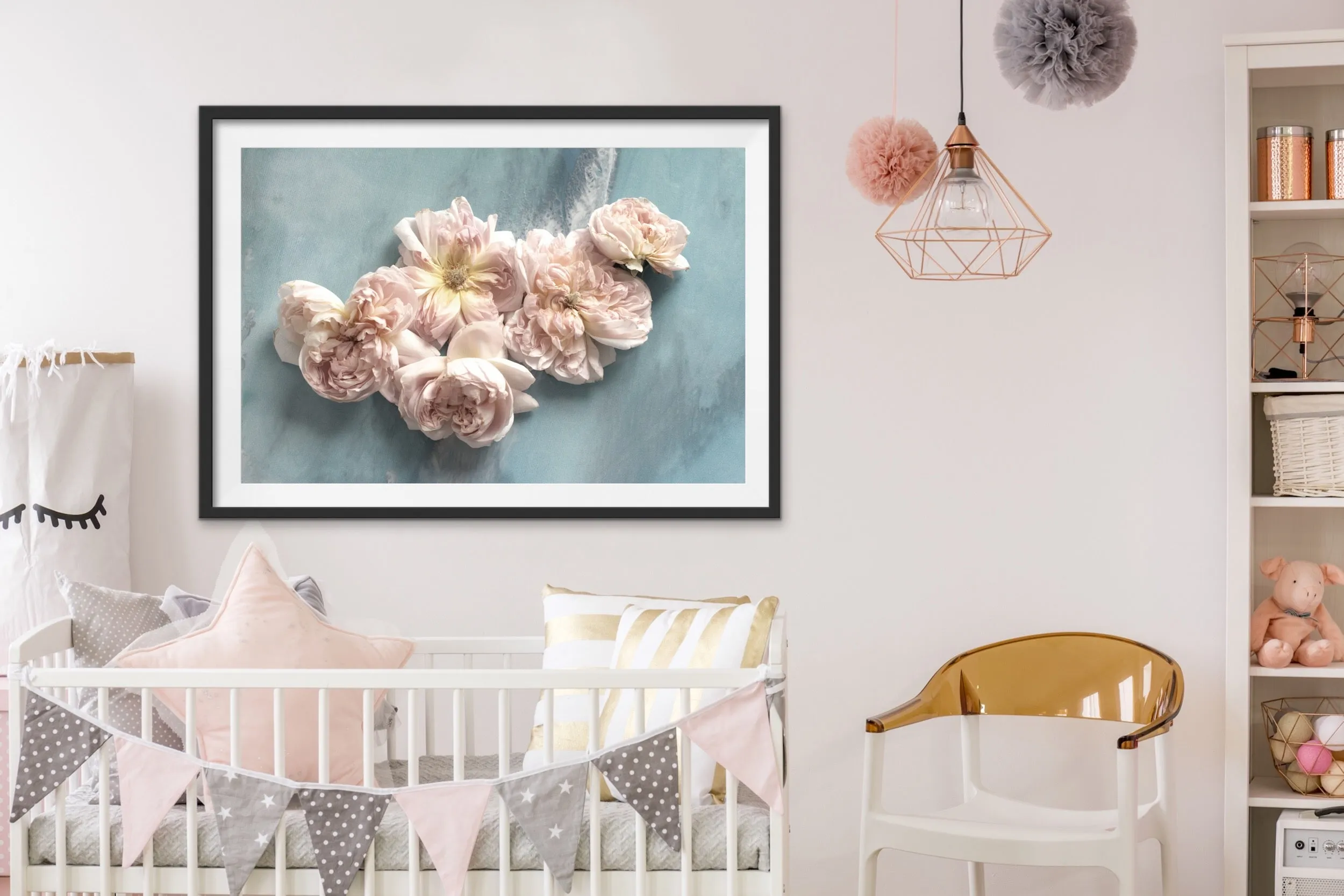 Rose Art Pastel. Soft Neutral Floral Artwork. Limited Edition Print