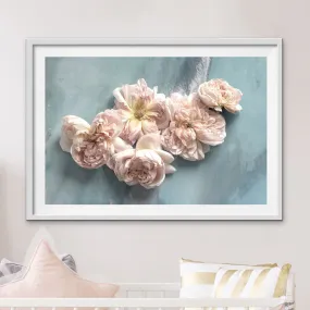 Rose Art Pastel. Soft Neutral Floral Artwork. Limited Edition Print