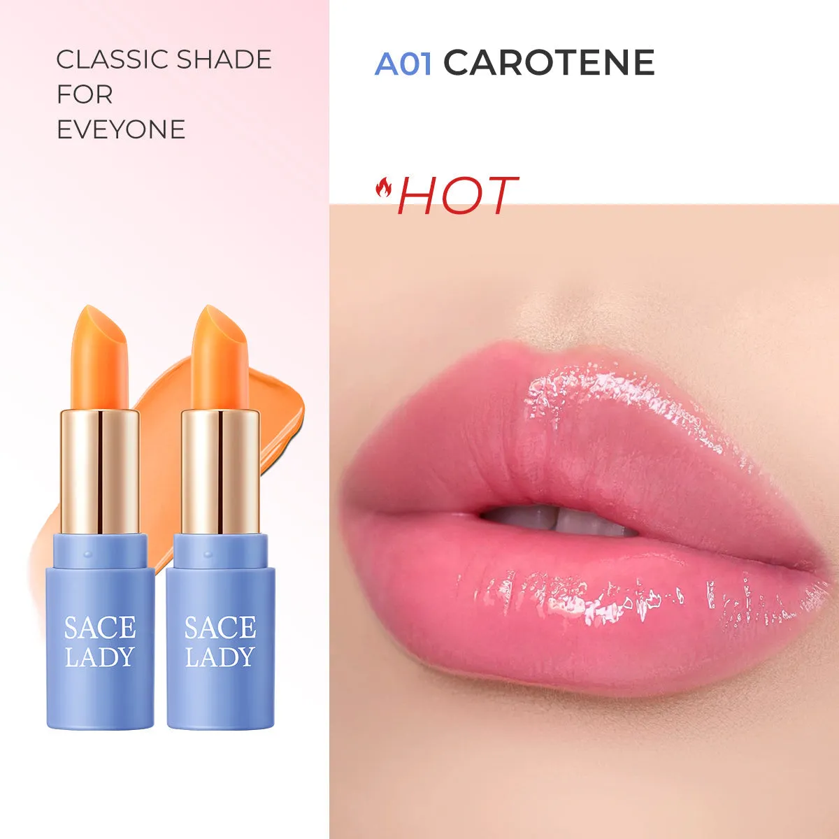 SACE LADY Tinted Lip Therapy Magic Lip Balm – Lasting Waterproof Lip Tint & Stain, High Pigmented Lipstick