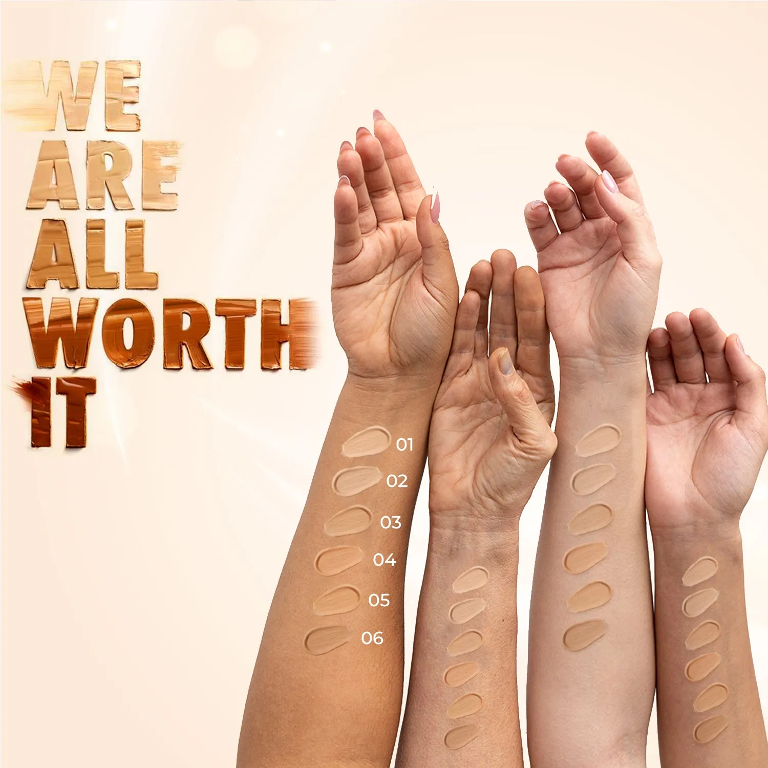Serum Foundation Dewy Finish SPF 30  with Rosehip and Rice Starch - Caramel