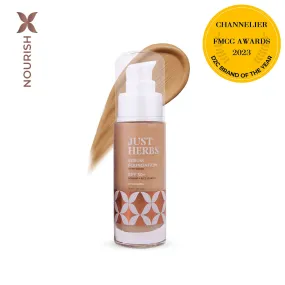 Serum Foundation Dewy Finish SPF 30  with Rosehip and Rice Starch - Caramel