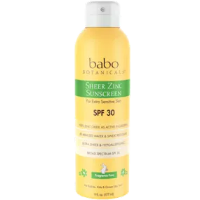 Sheer Zinc Sunscreen SPF 30 6oz.