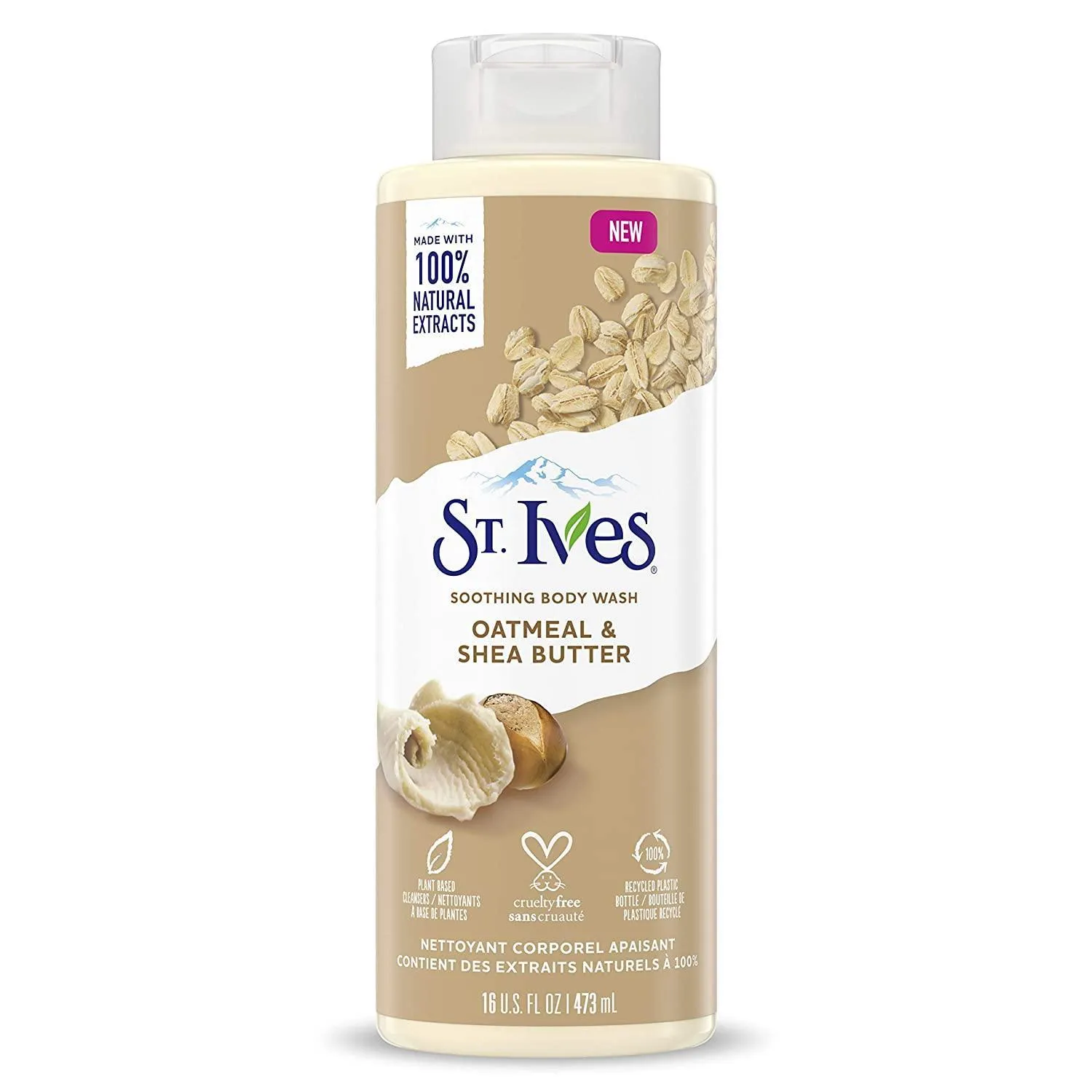 St Ives Soothing Body Wash Moisturizing Cleanser Oatmeal & Shea Butter - 473ml
