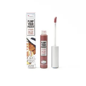 theBalm cosmetics PLUMP YOUR PUCKER® Lip Gloss Extravagant - shimmering golden plum