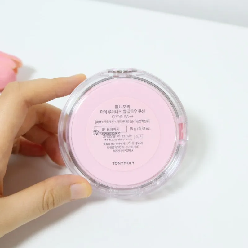 TONYMOLY My Luminous Gel Glow Cushion SPF 40  تعبئة للكوشن فاونديشن كلوي