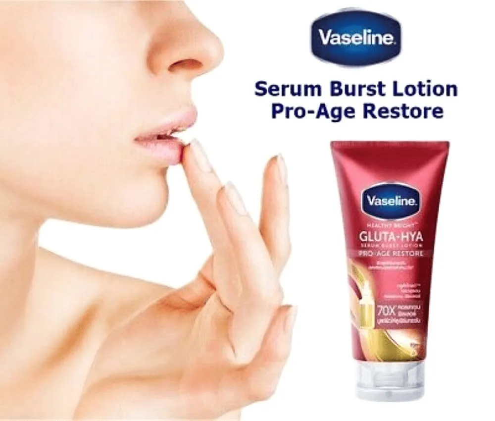 Vaseline Gluta-Hya Serum Burst Lotion Pro-Age Restore